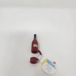 Red Wine Bottle Tumbler Straw Cover